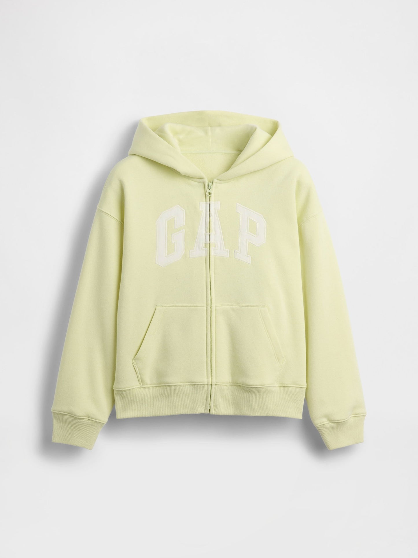Açık Yeşil Vintagesoft Logo Fermuarlı Sweatshirt