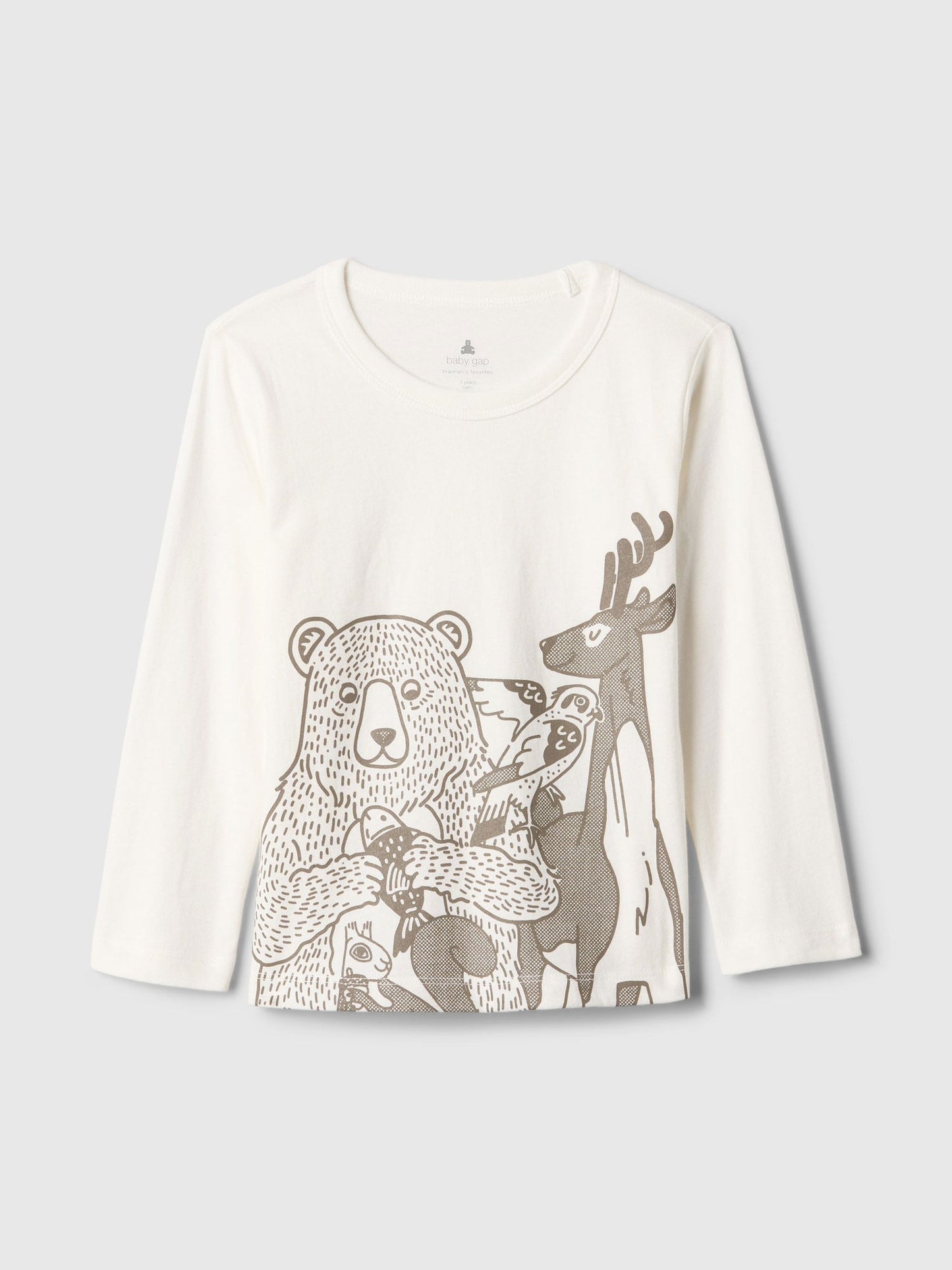 Kırık Beyaz Mix and Match Grafikli T-Shirt