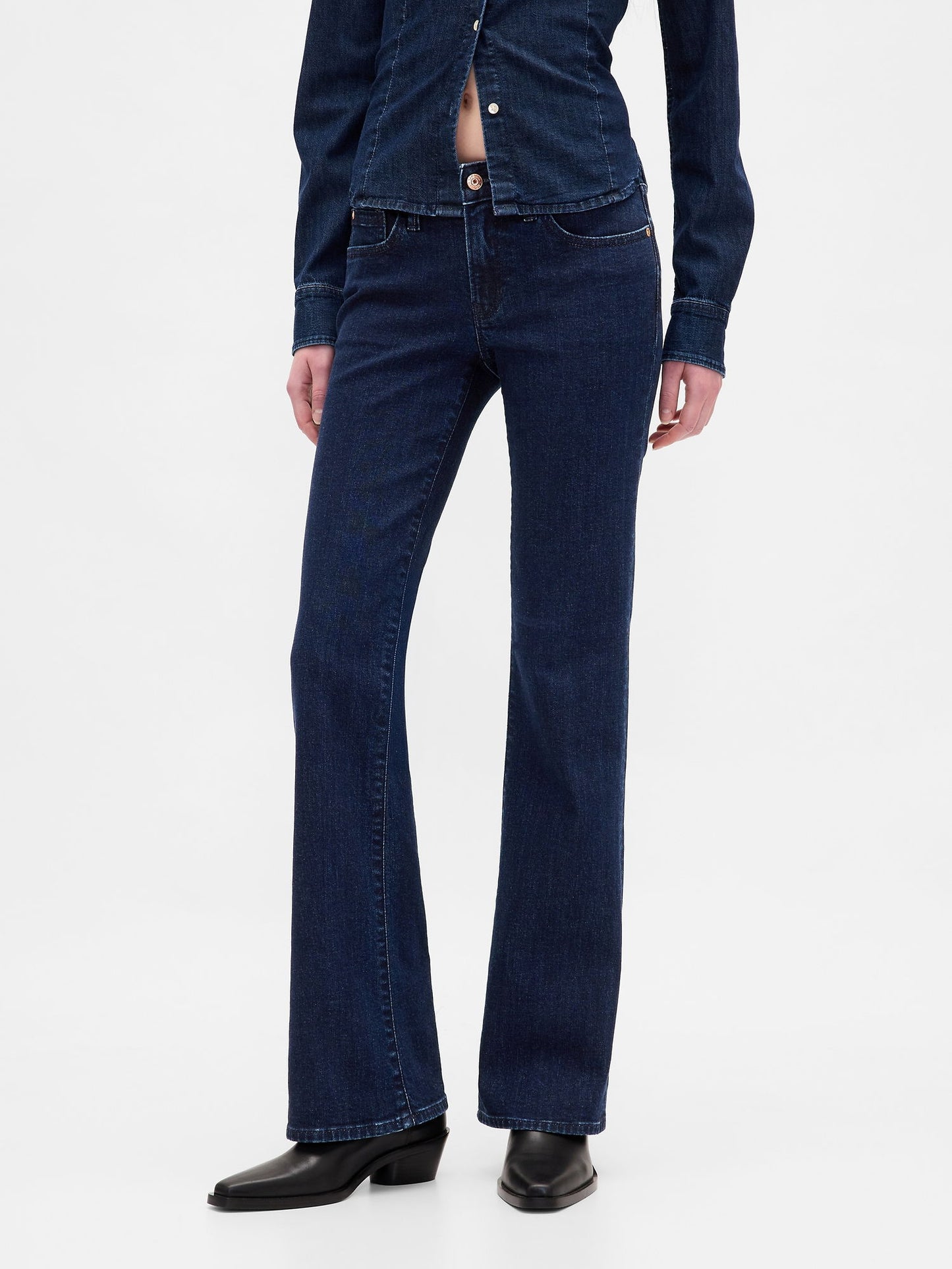 Lacivert Low Rise Long & Lean Jean Pantolon