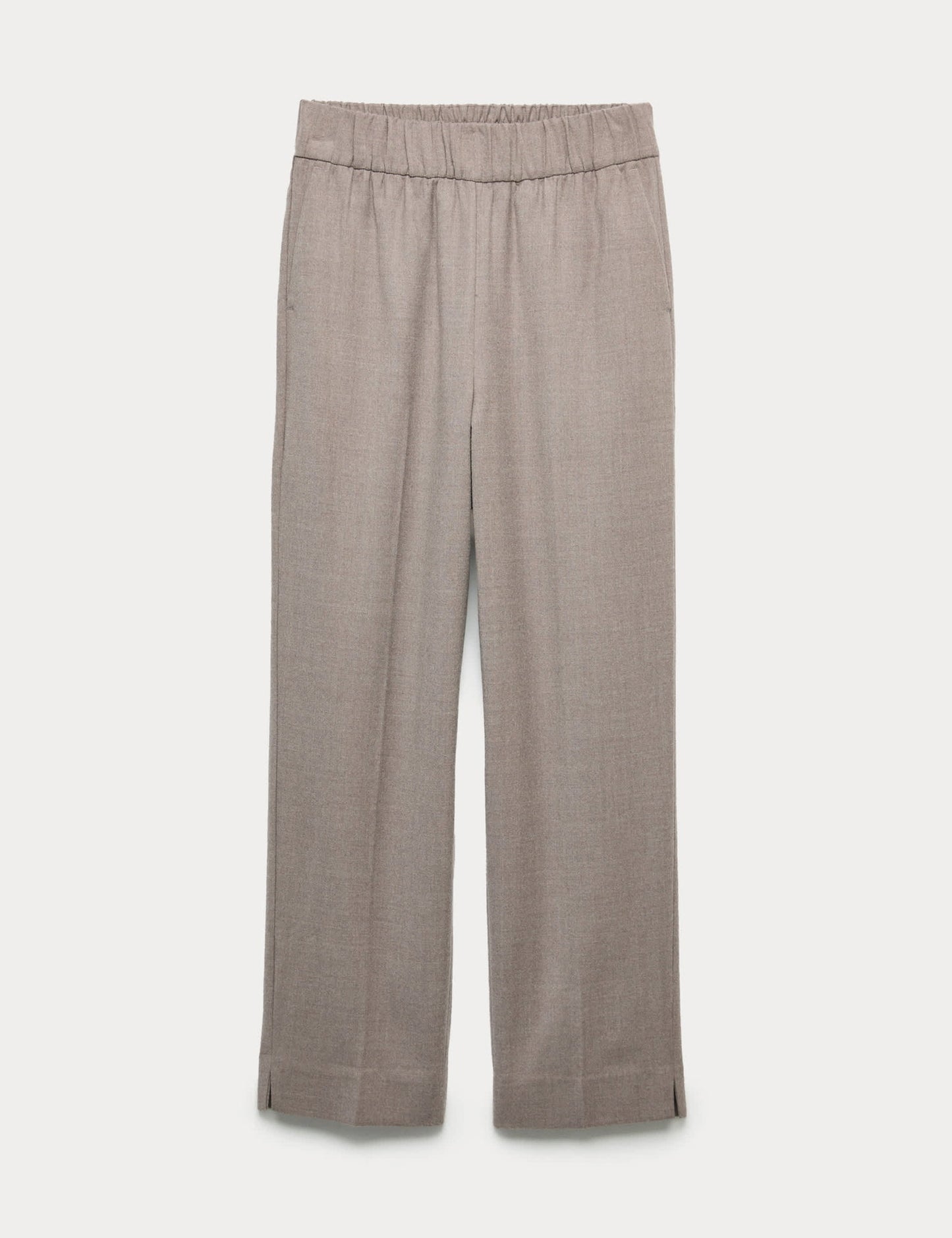 Yün Karışımlı Kısa Paça Pantolon