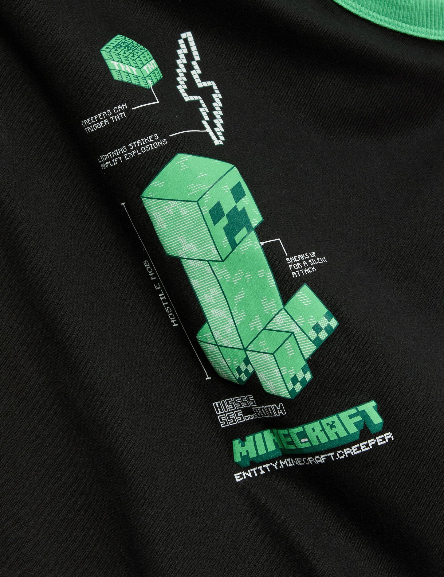 Minecraft:trade_mark: Çocuk Pijama Takımı (3-16 Yaş)
