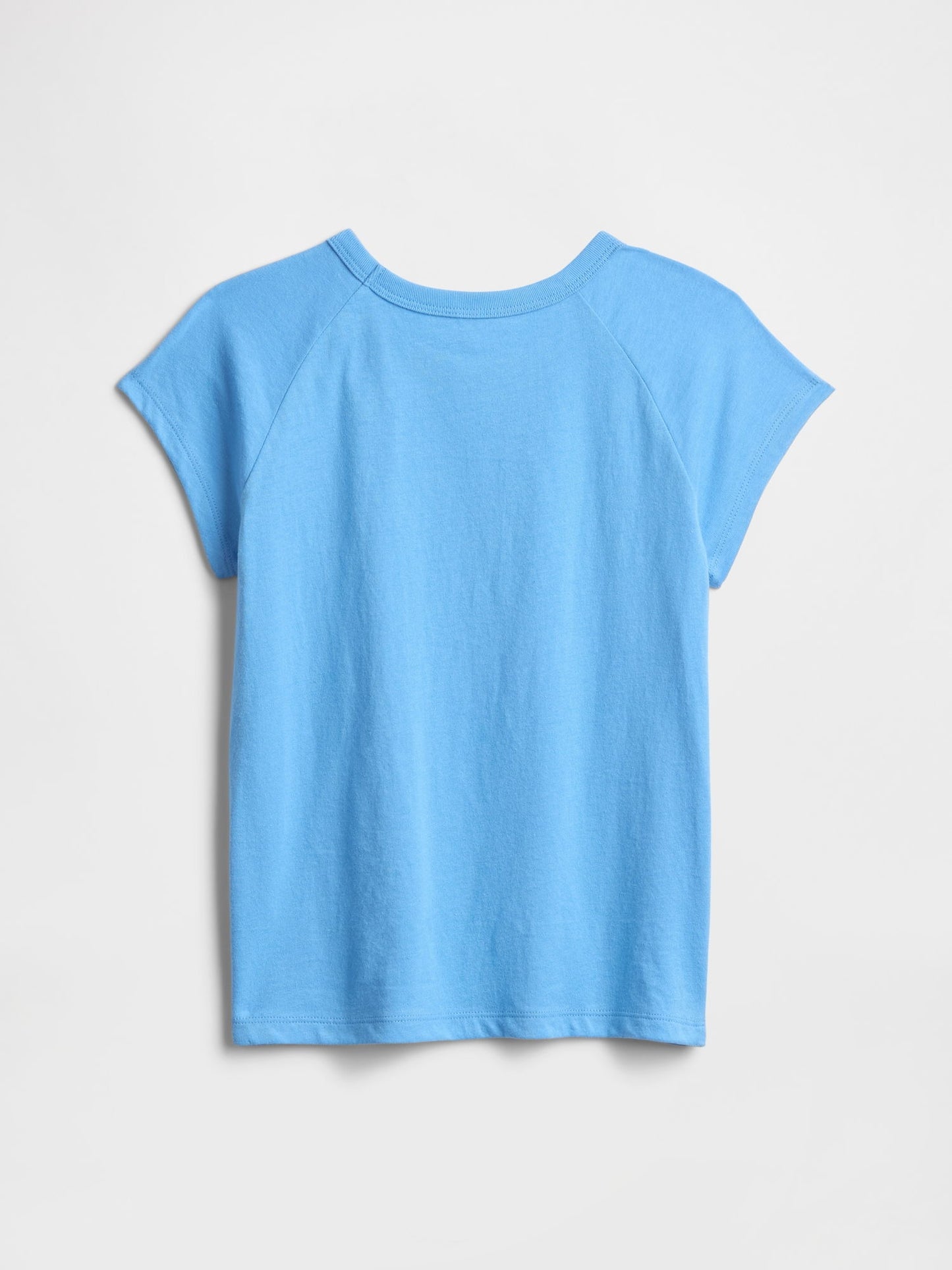 Mavi Grafik Baskılı T-shirt