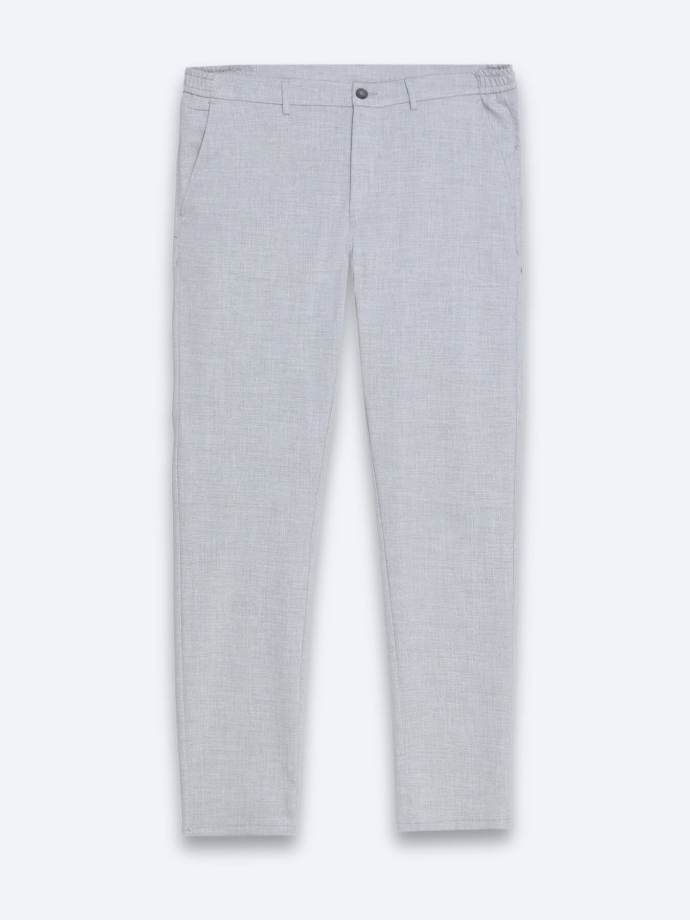 Gri Dokuma Jogging Fit Casual Pantolon