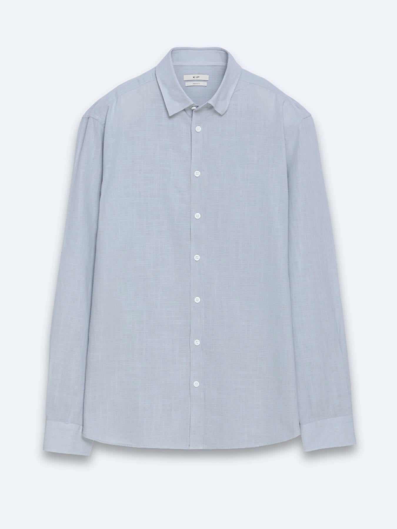 Gri Düz Regular Fit Uzun Dokuma Casual %100 Pamuk Gömlek