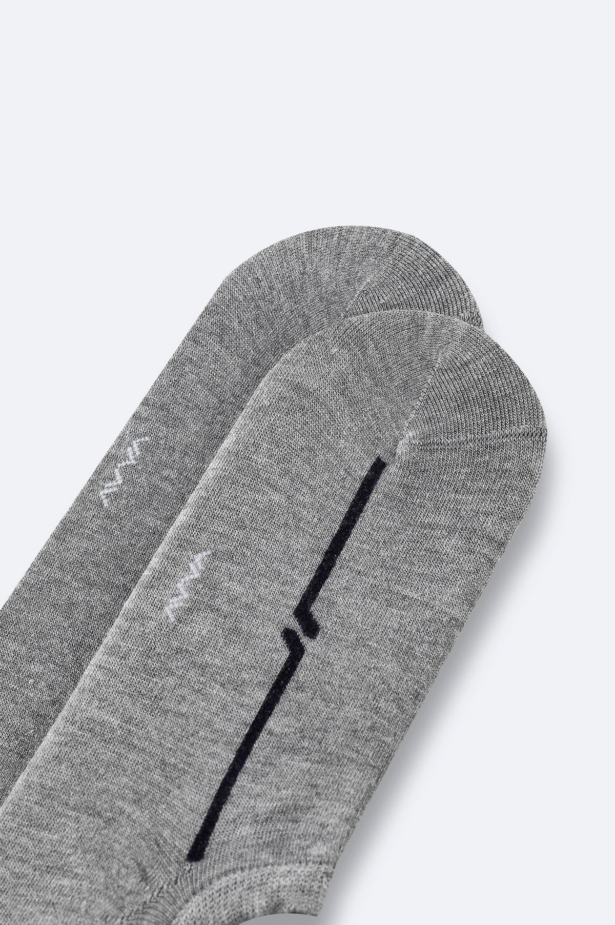 Gri Bambu Karışımlı Sneaker Çorap
