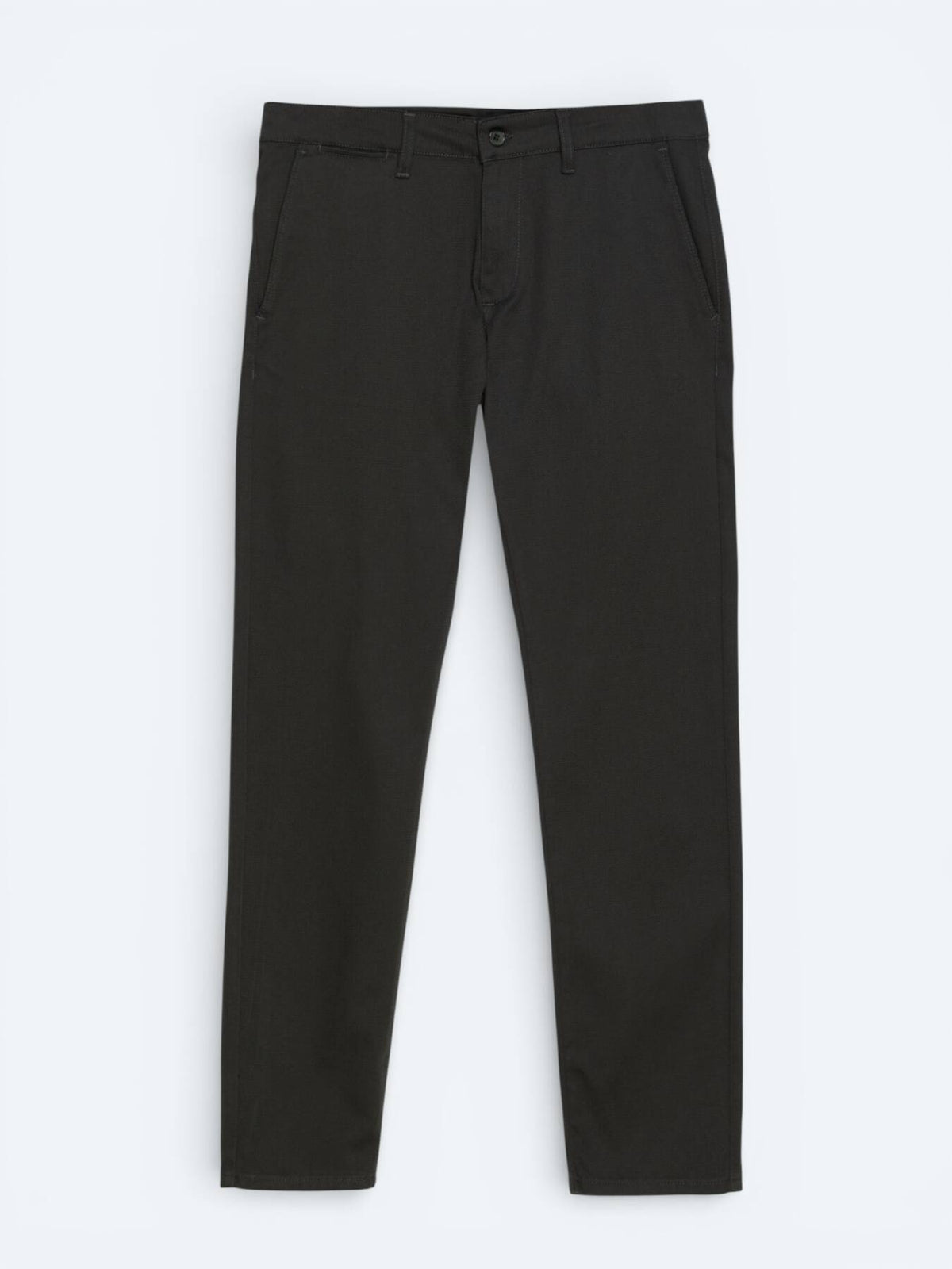 Haki Dokuma Regular Fit Casual Pamuk Karışımlı Pantolon
