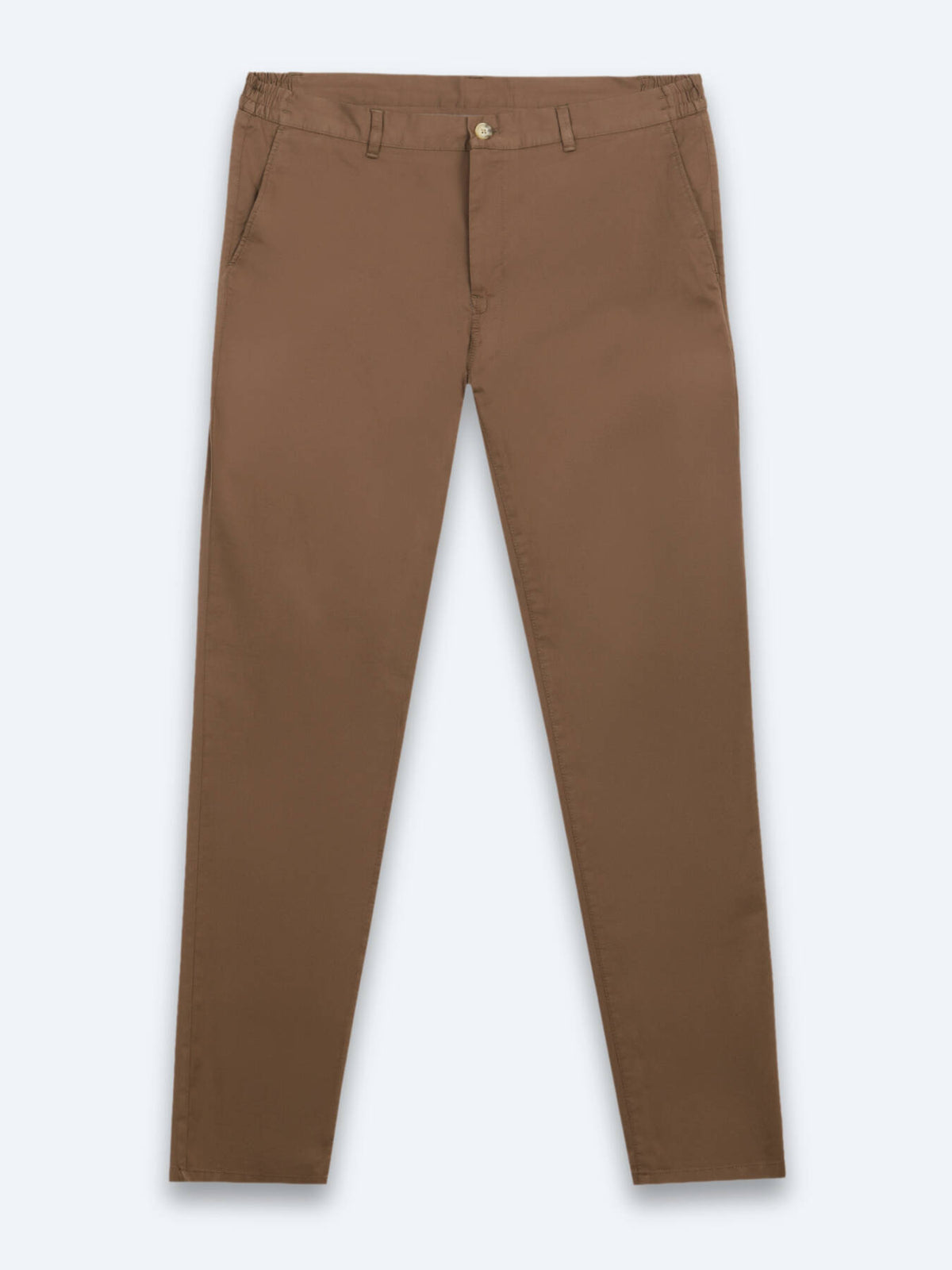 Kahverengi Dokuma Jogging Fit Casual Pamuk Karışımlı Pantolon