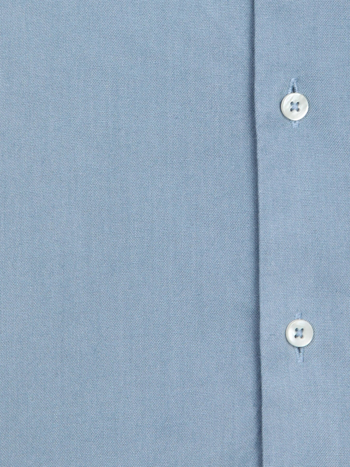 Koyu Indigo Düz Regular Fit Uzun Dokuma Casual Pamuk Karışımlı Gömlek