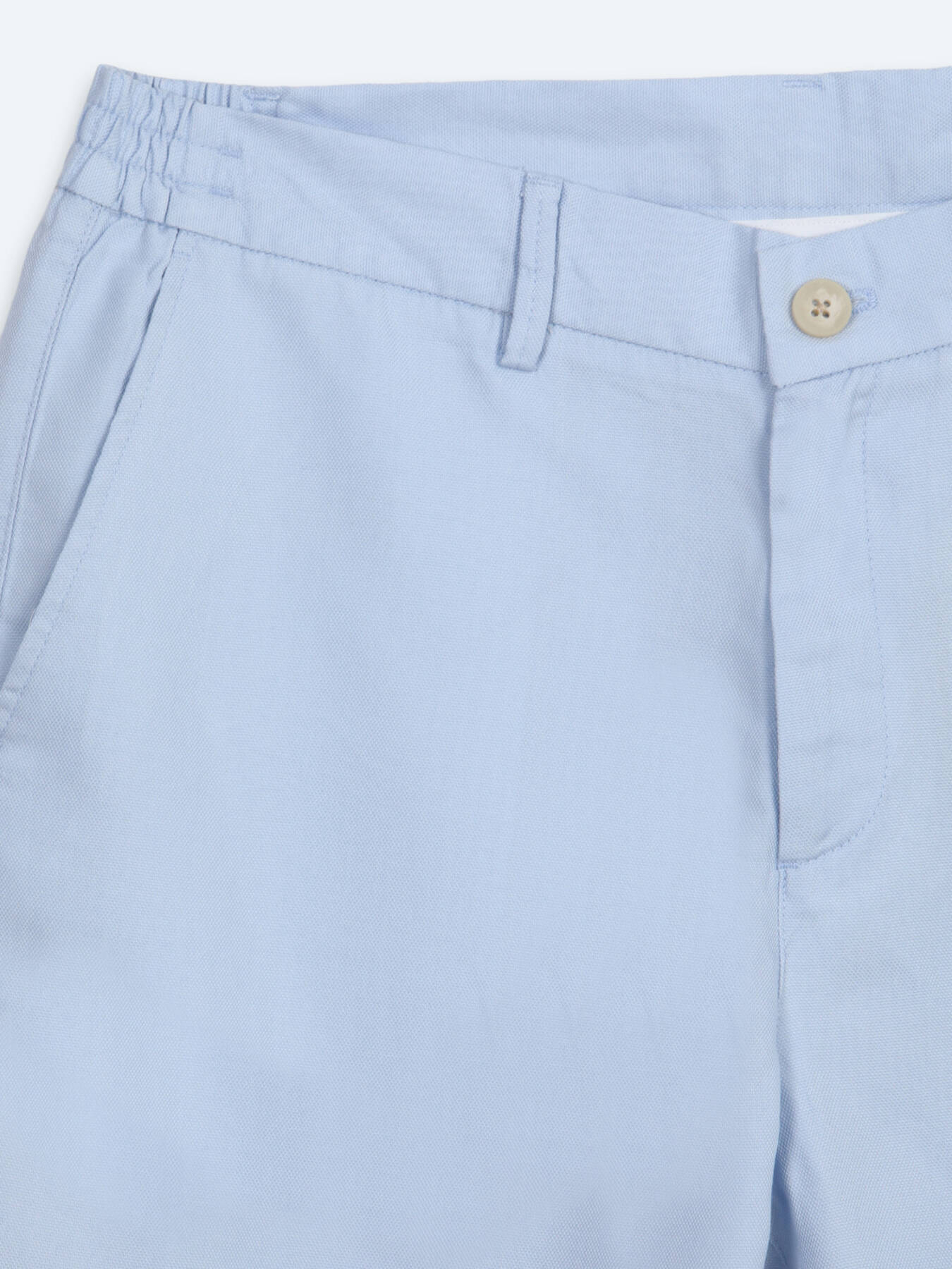 Mavi Düz Kumaş Jogging Fit Casual Bermuda