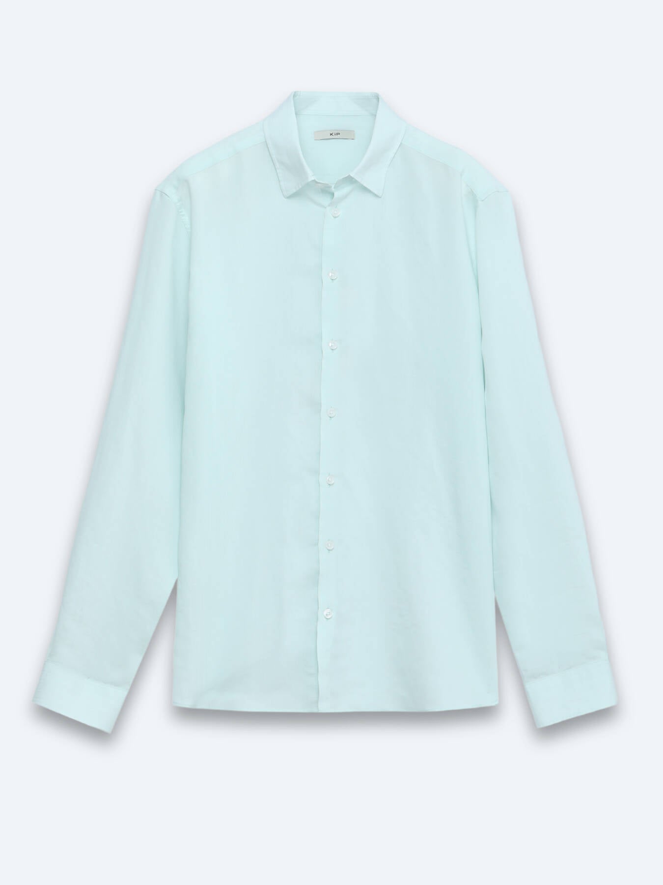 Mint Düz Regular Fit Uzun Dokuma Casual Gömlek
