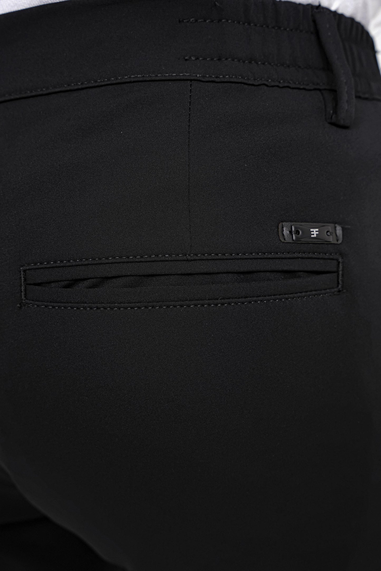 P 1173 Pantolon Comfort Siyah-1 Casual