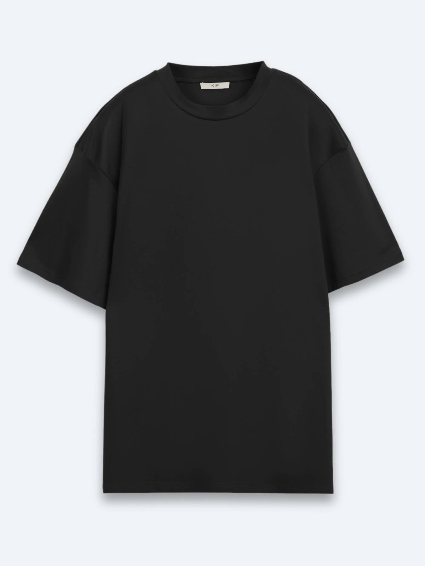 Siyah Düz %100 Pamuk T-shirt
