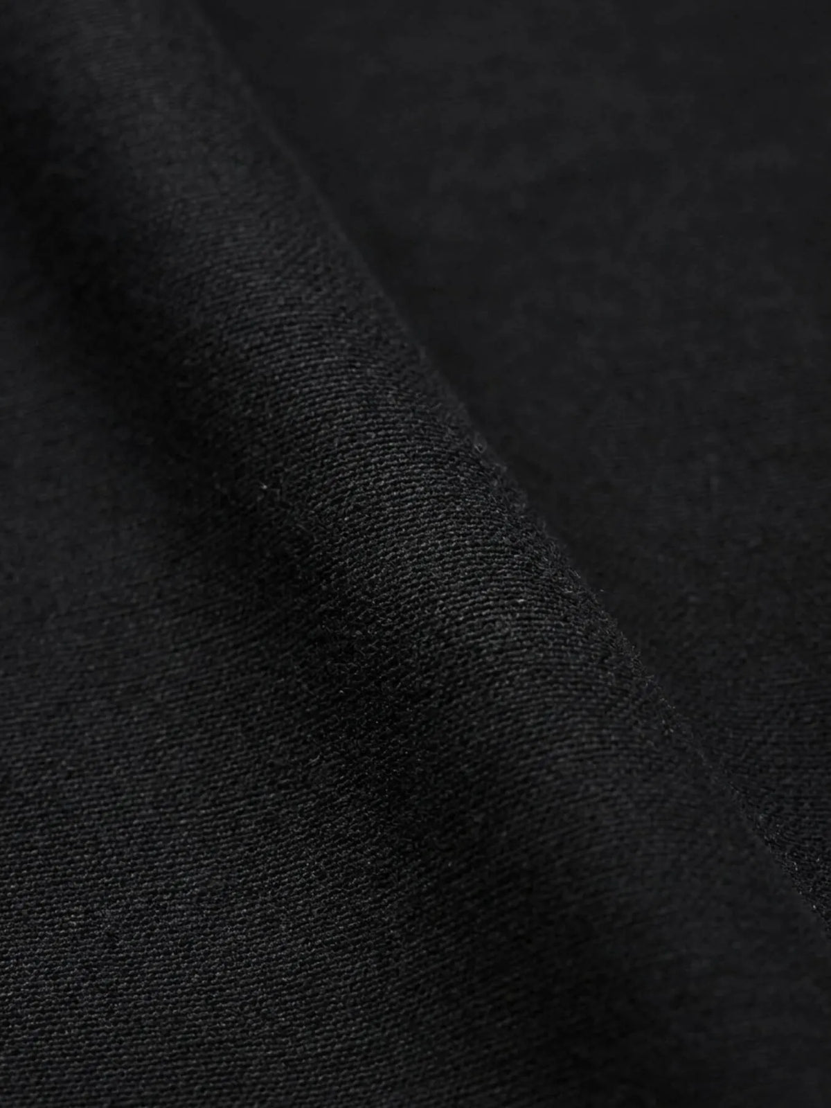 Siyah Düz Dokuma Slim Fit Spor Pamuk Karışımlı Pantolon