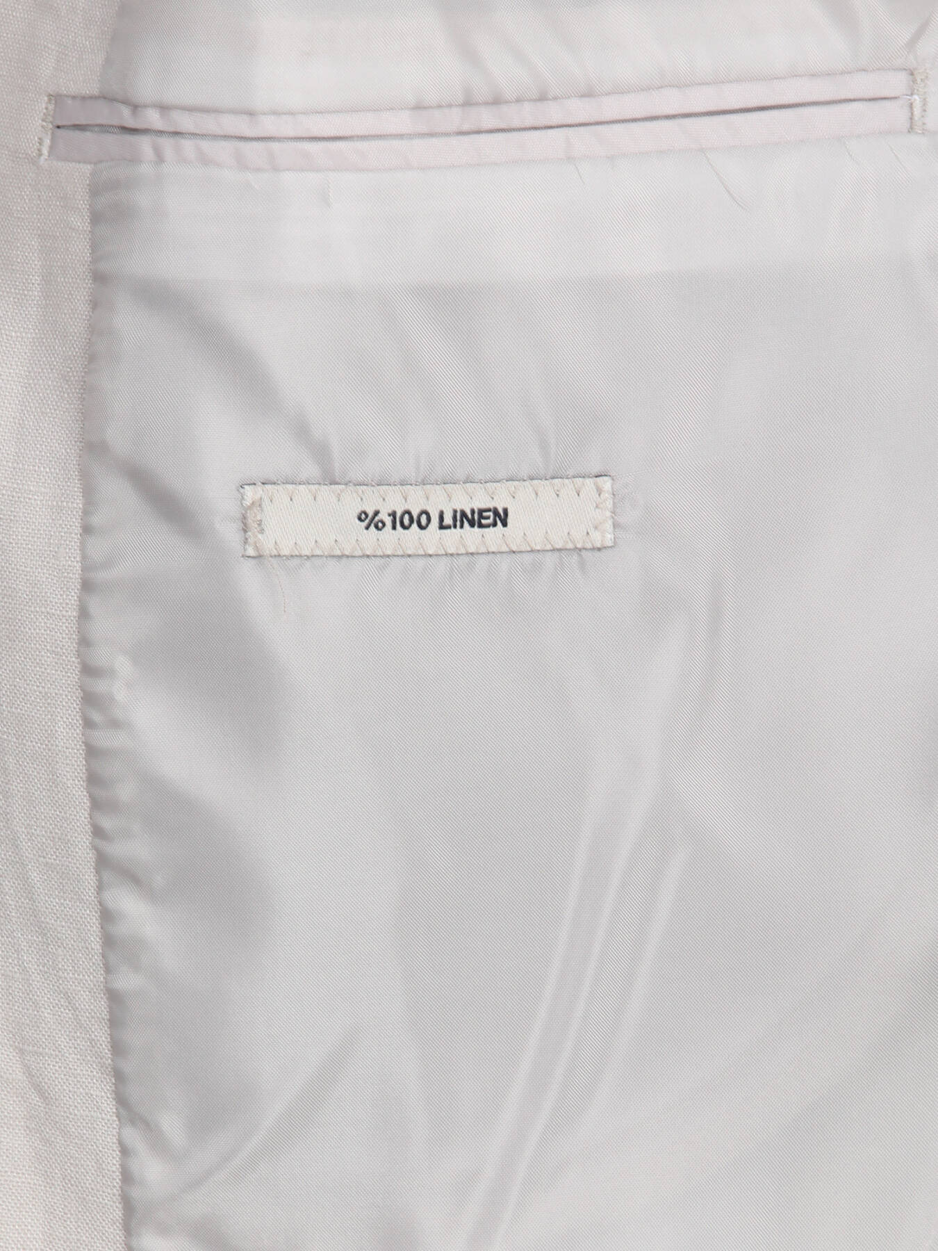 Taş Düz Modern Fit %100 Keten Ceket