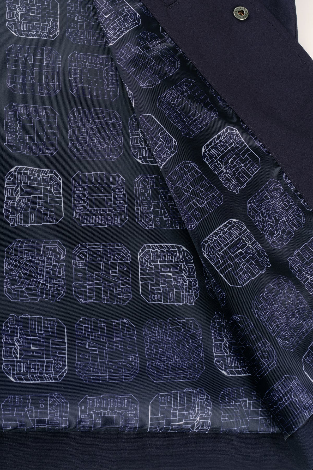 Uniro Barcelona Tasarım Lacivert Mont