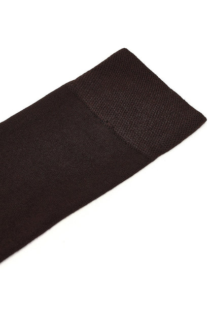 Erkek Kahverengi Bambu Uzun Çorap