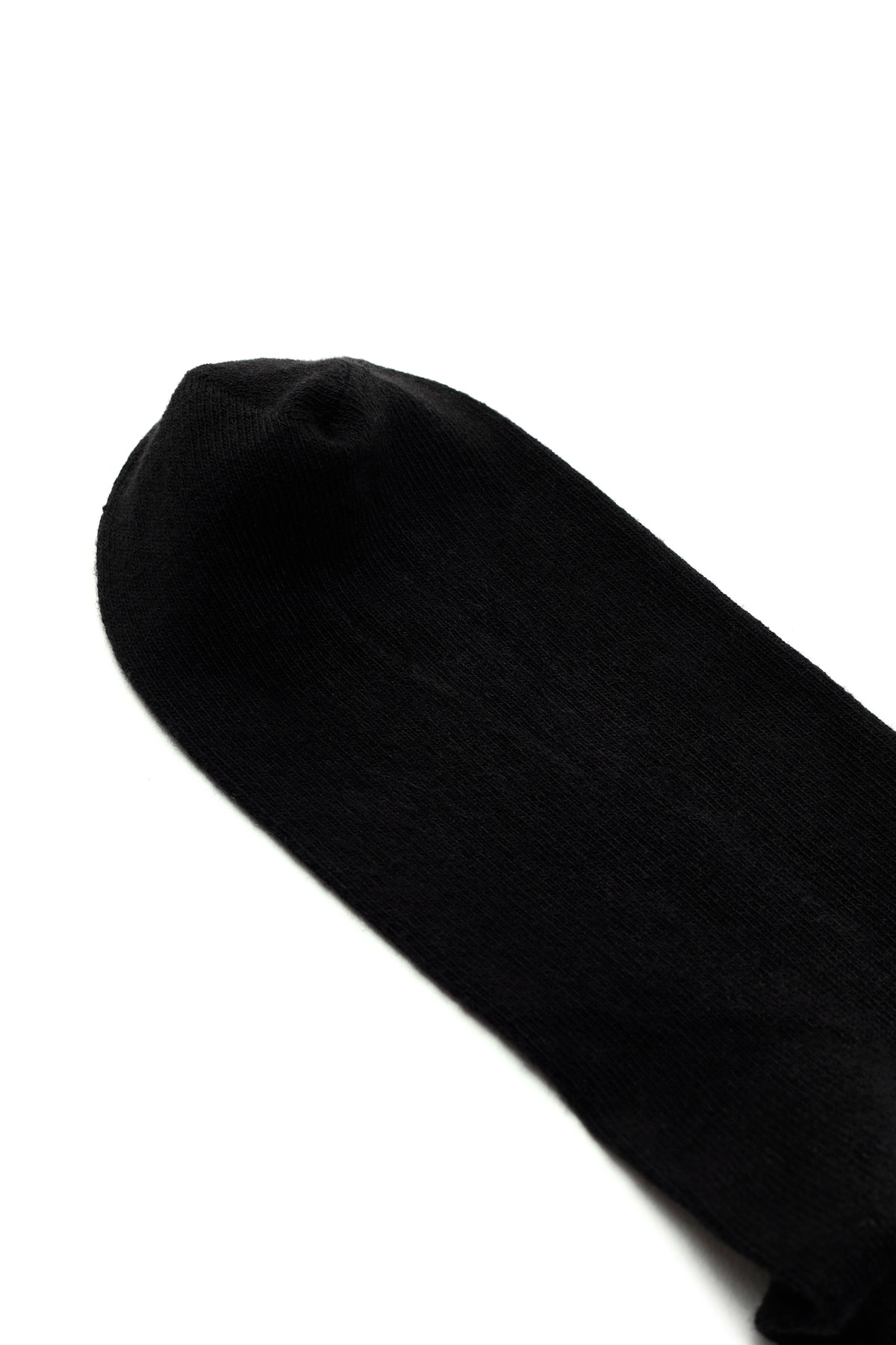 Kadın Siyah Gümüş Pamuk Çorap