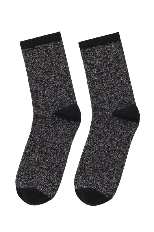Kadın Siyah Pamuklu Çorap