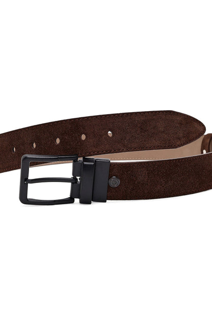 Erkek Kahverengi Süet Deri Kemer