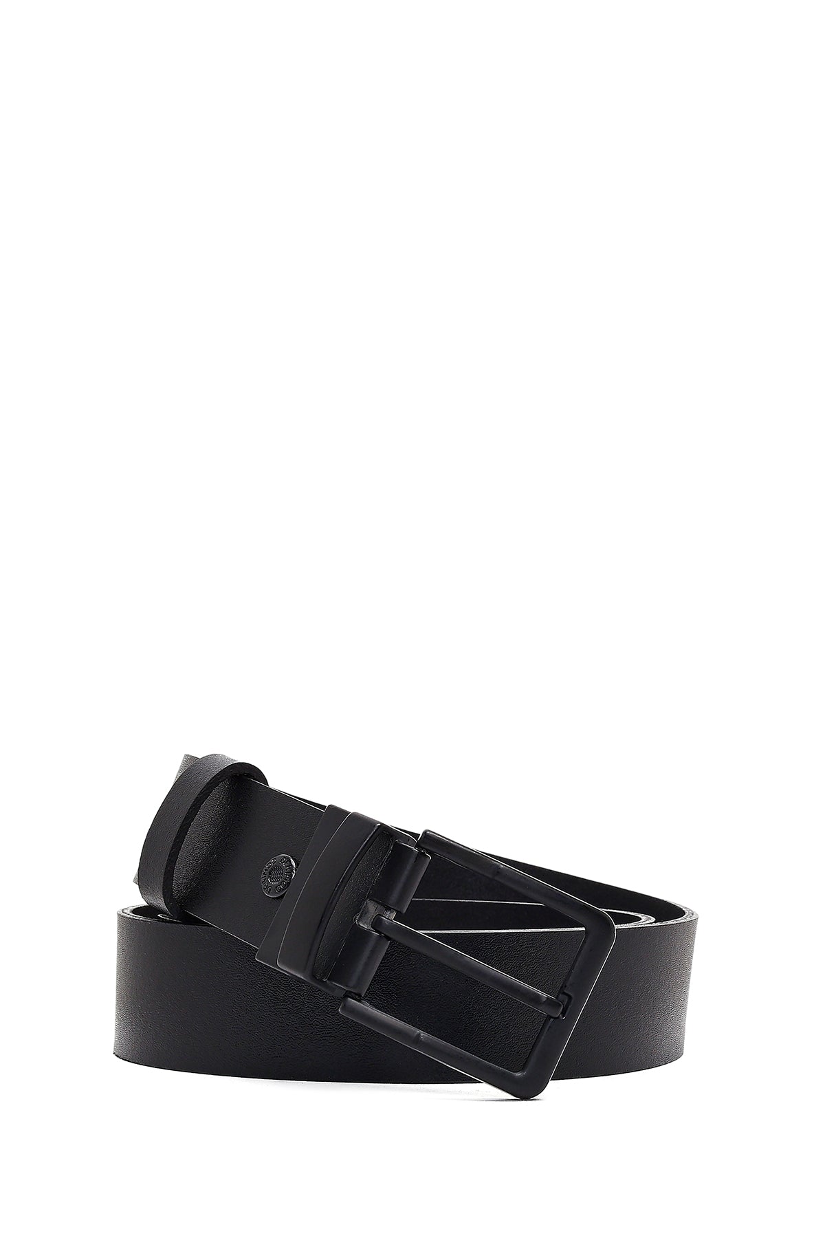 Erkek Siyah Deri Kemer