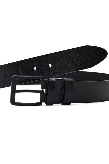Erkek Siyah Deri Kemer