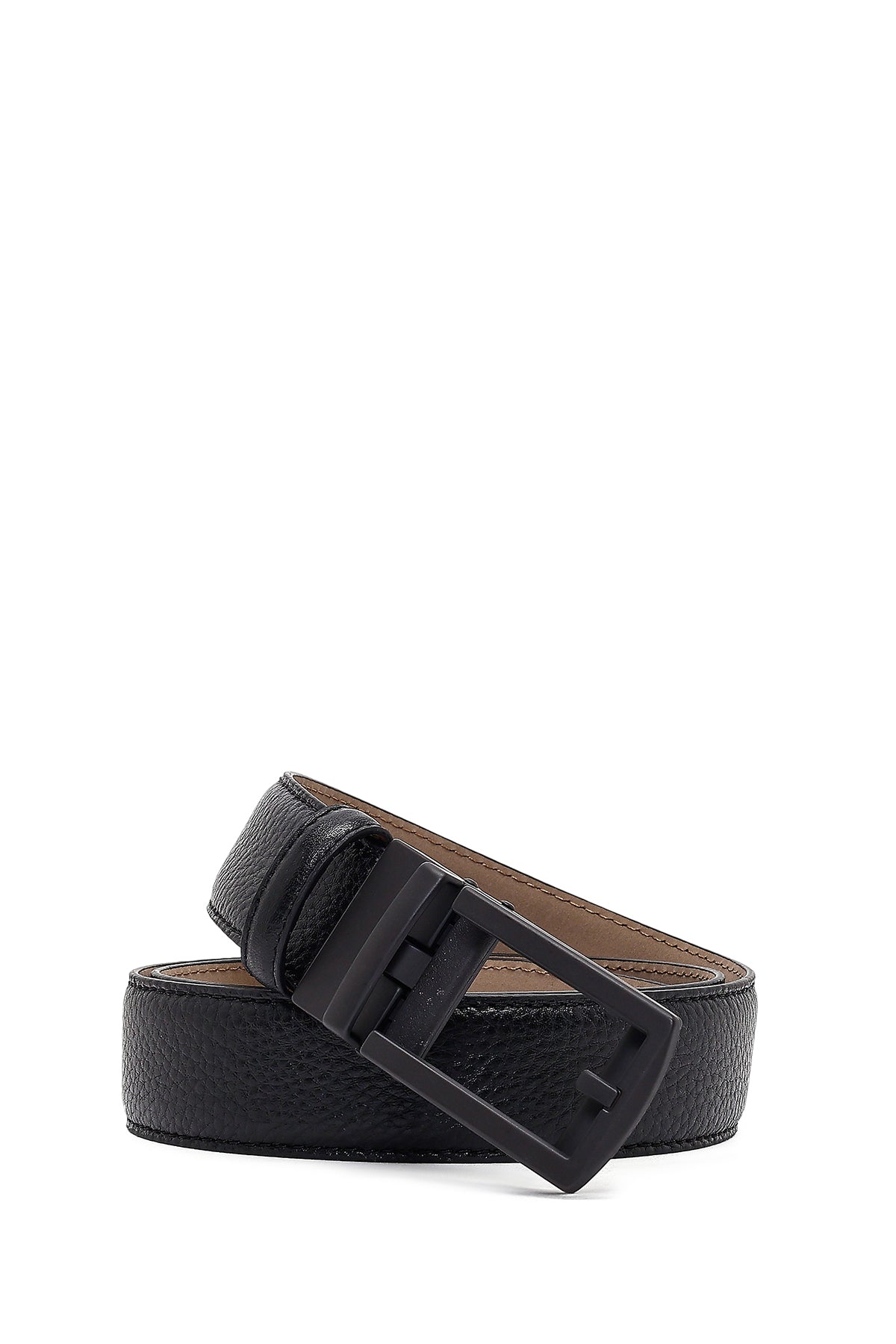 Erkek Siyah Deri Kemer