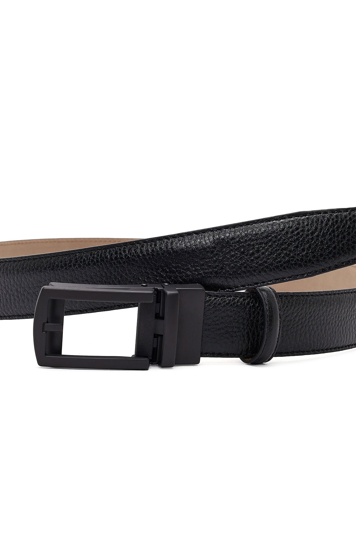 Erkek Siyah Deri Kemer