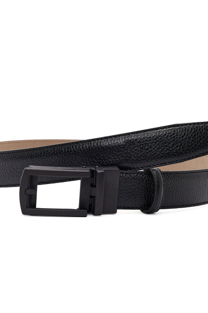 Erkek Siyah Deri Kemer