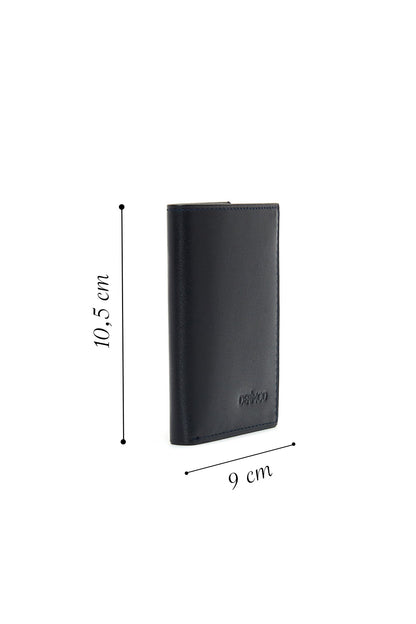 Erkek Lacivert Deri Kartlık