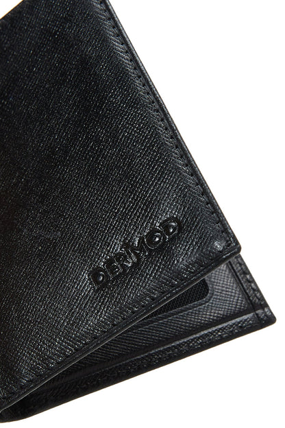 Erkek Siyah Deri Kartlık