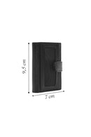 Erkek Siyah Deri Kartlık