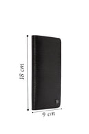 Erkek Siyah Baskılı Deri Cüzdan