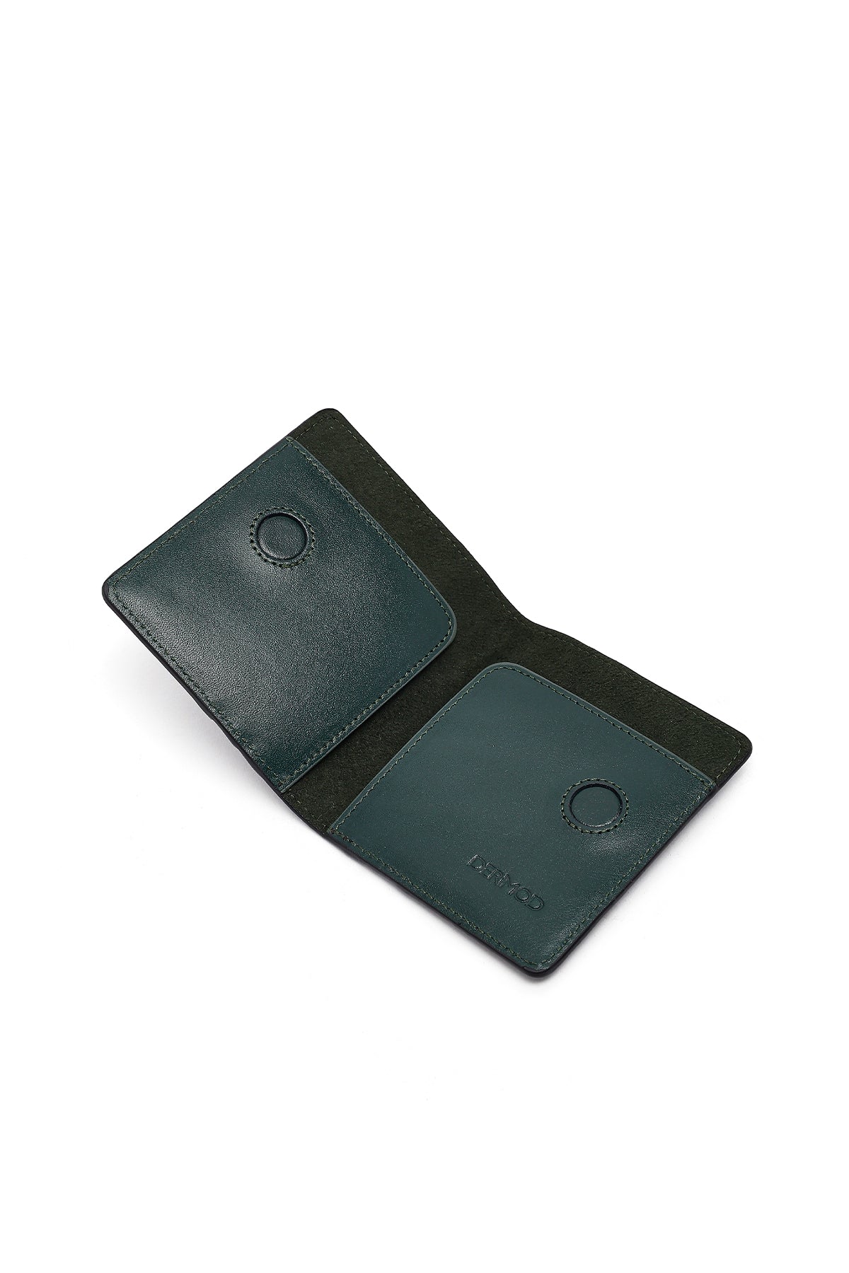 Erkek Yeşil Deri Kartlık