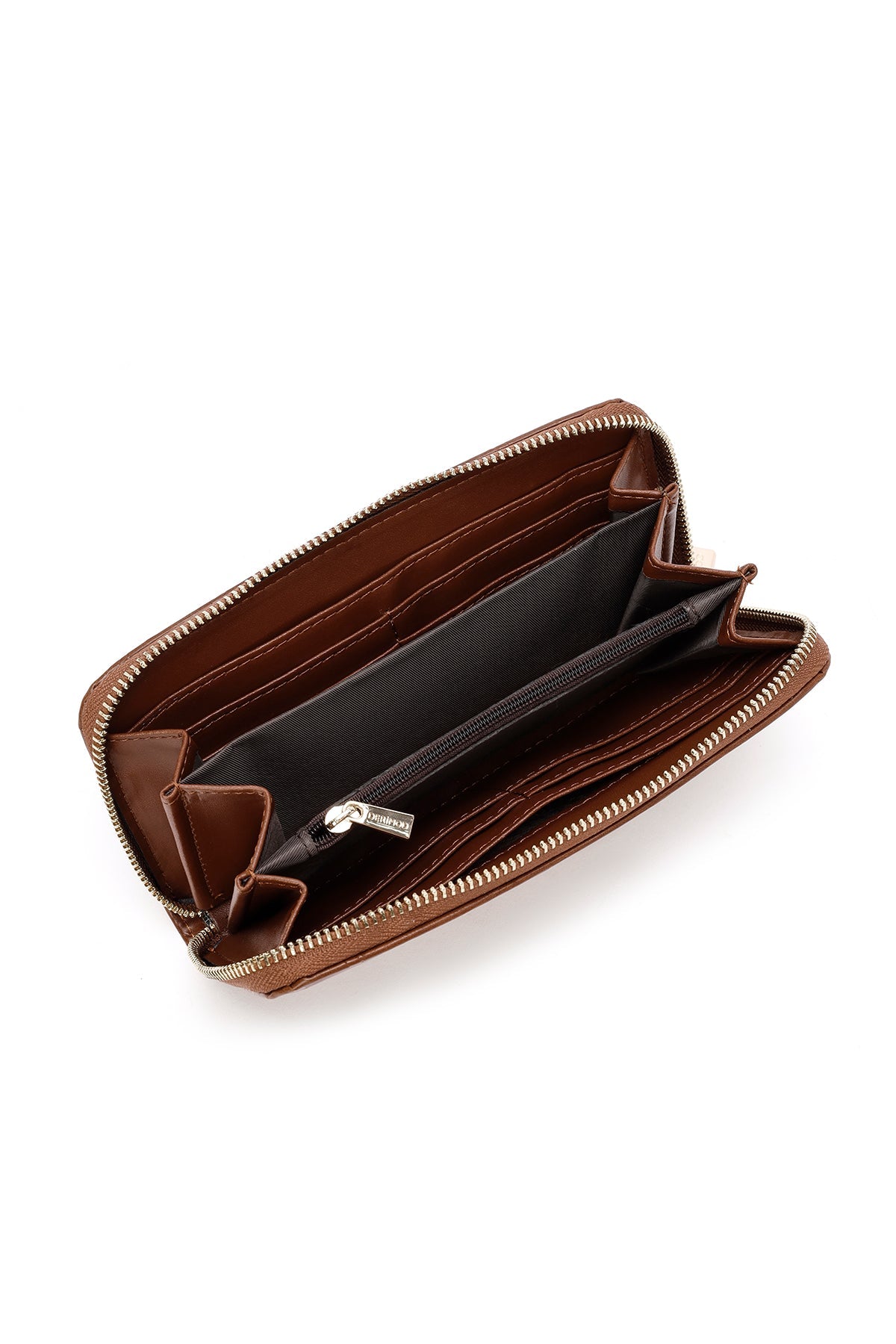 Kadın Kahverengi Baskılı Cüzdan