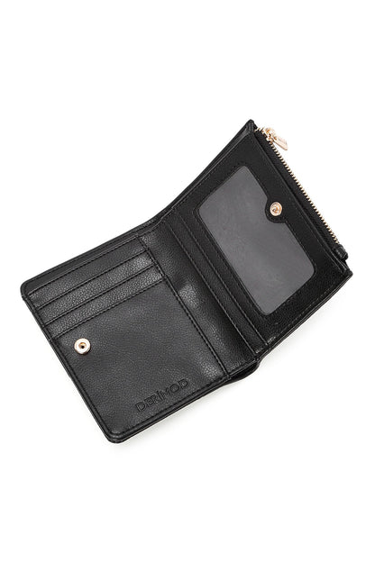 Kadın Siyah Desenli Cüzdan