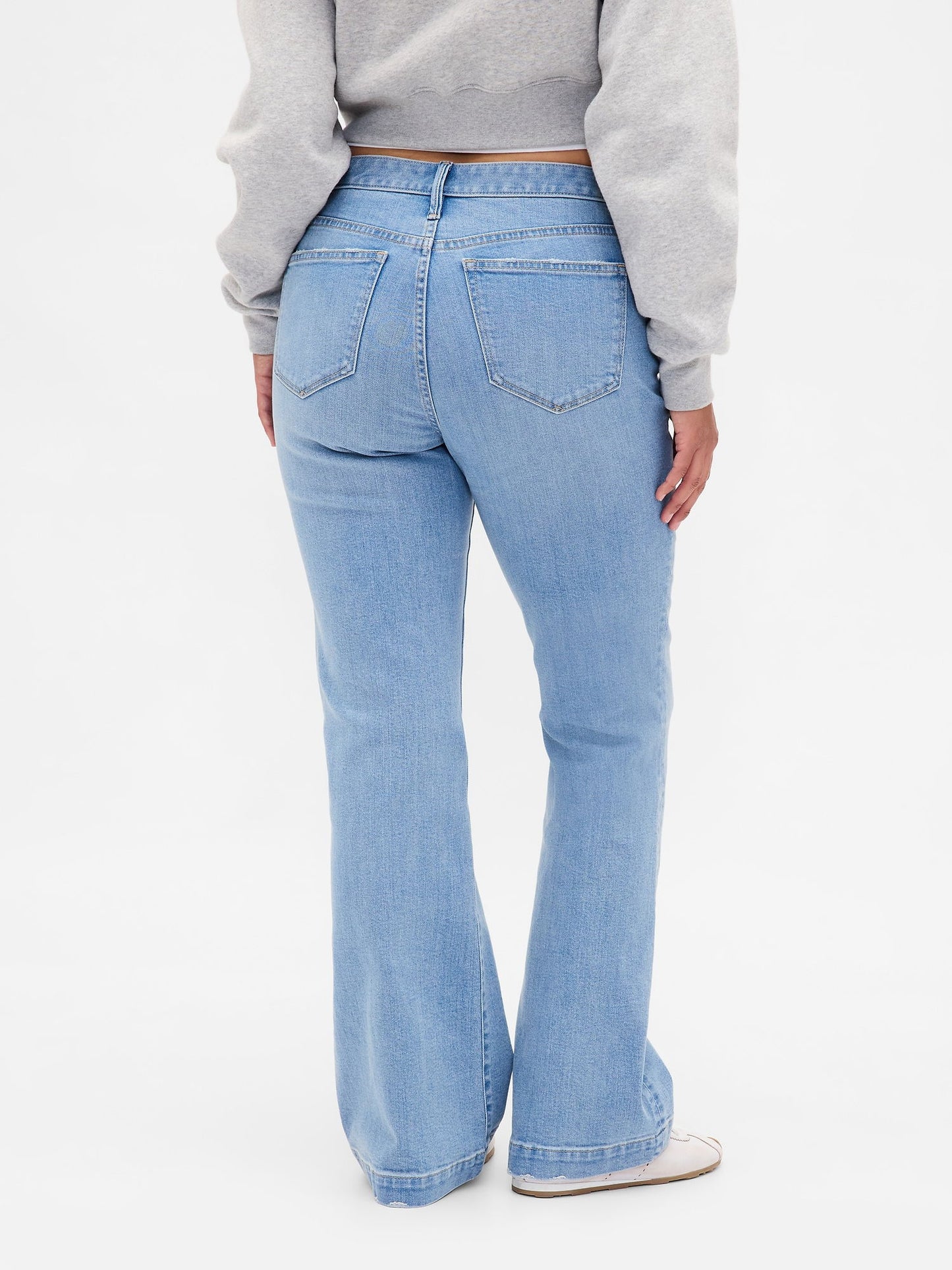 Açık Mavi Curvy Low Rise Long & Lean Jean Pantolon