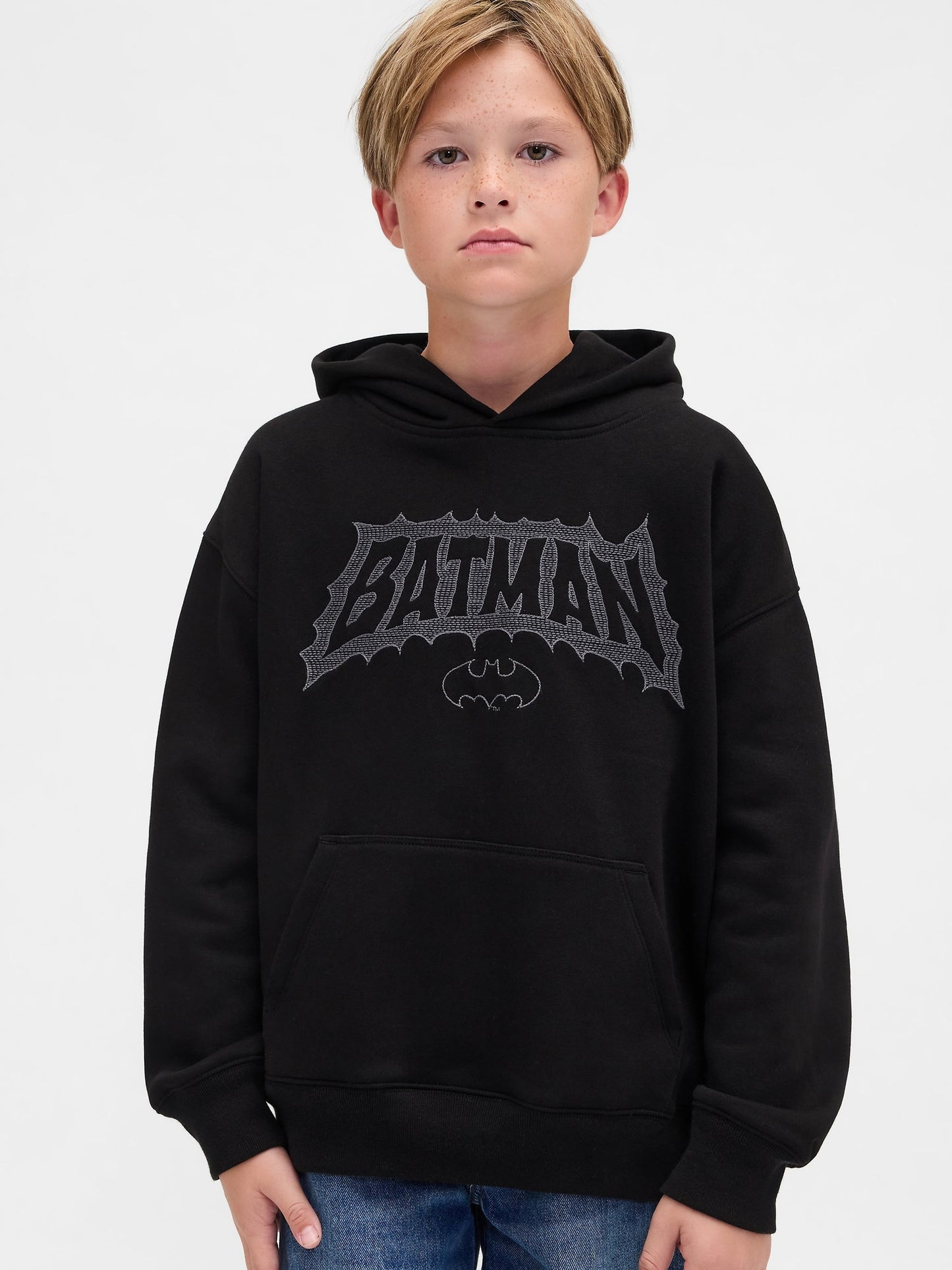 Siyah Vintagesoft Batman Sweatshirt