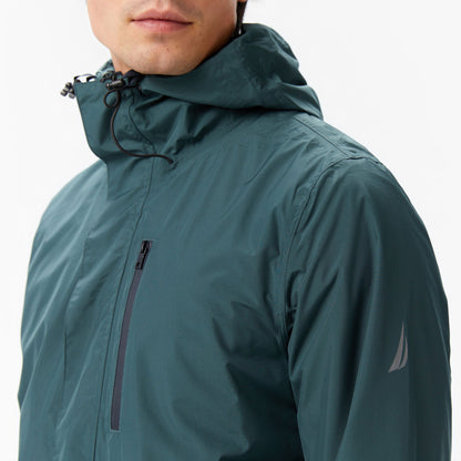 Nautica Erkek Yeşil Regular Fit Rain Breaker Yağmurluk