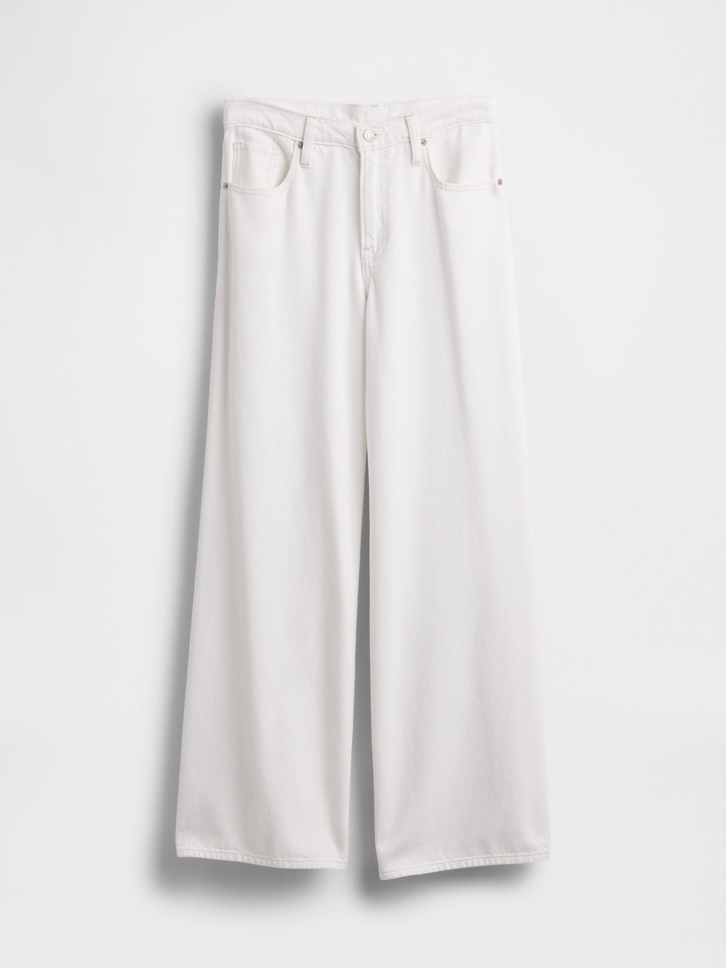 Beyaz Low Rise Ultrasoft Extra Baggy Jean Pantolon