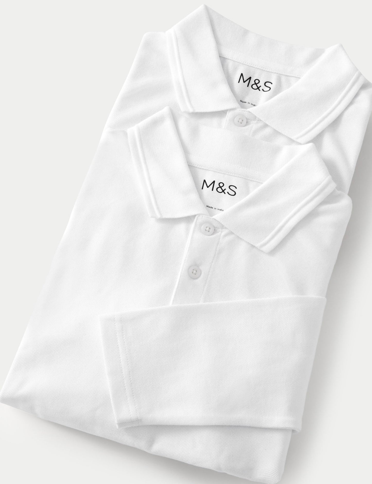 Saf Pamuklu 2'li Polo Yaka T-shirt (2-18 Yaş)