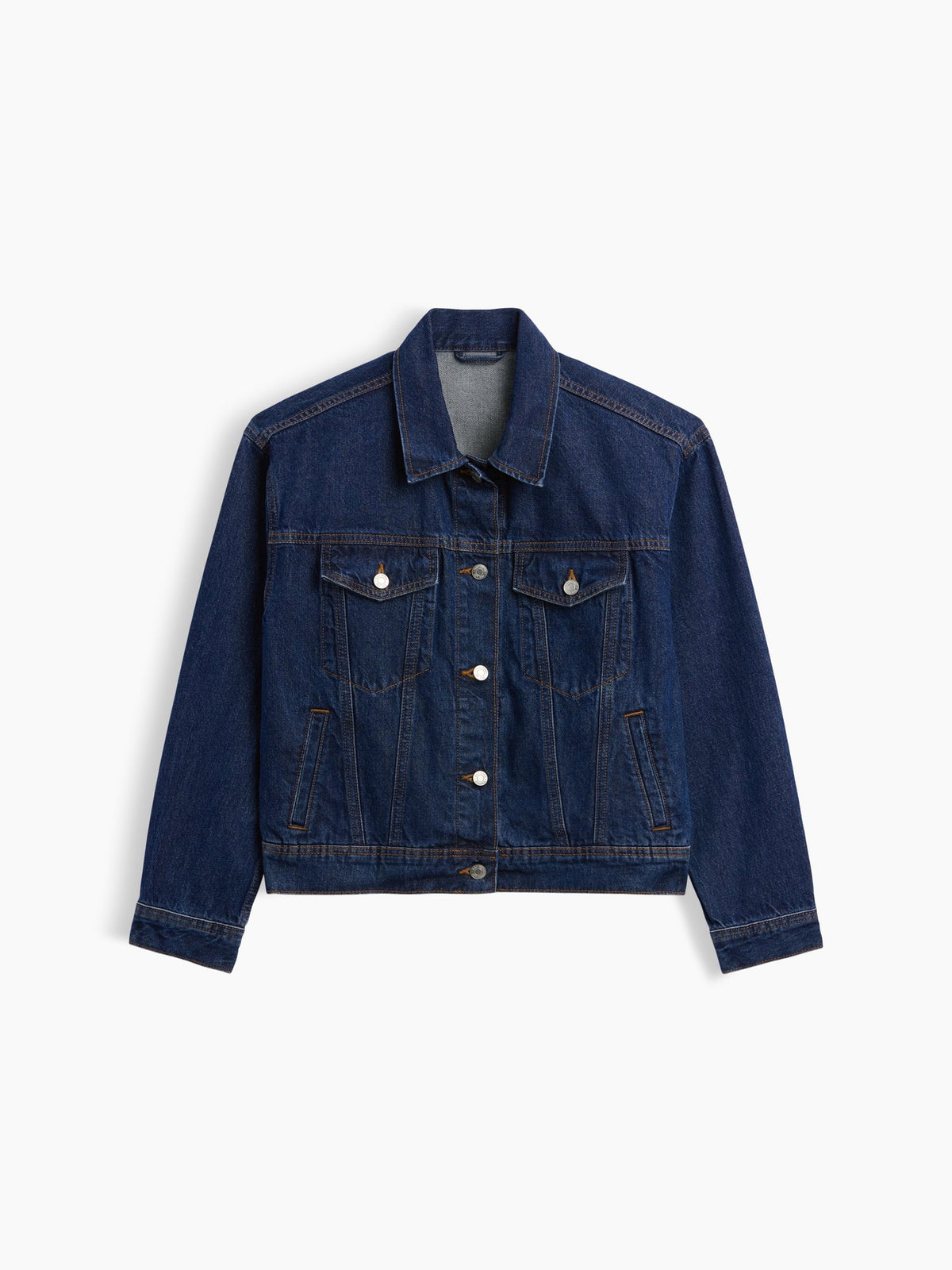 Koyu Mavi Relaxed Icon Denim Ceket