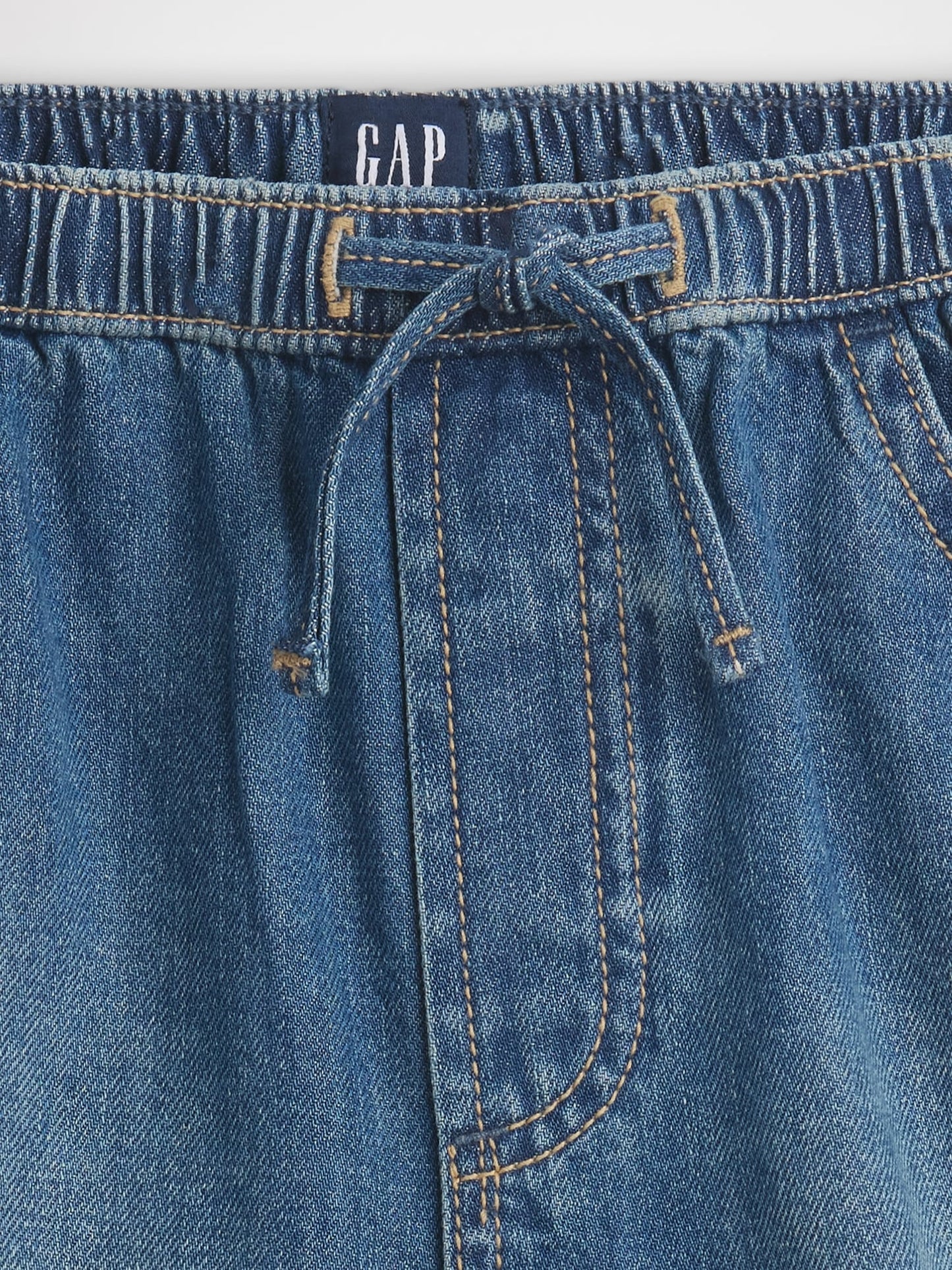 Mavi High Rise Denim Easy Dolphin Şort