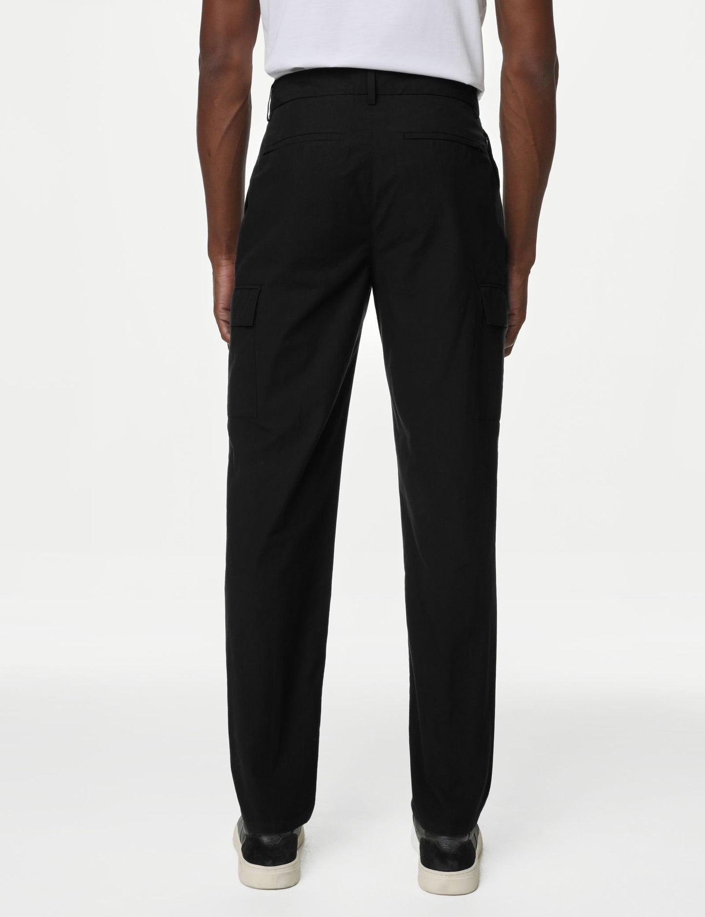 Saf Pamuklu Tapered Fit Kargo Pantolon