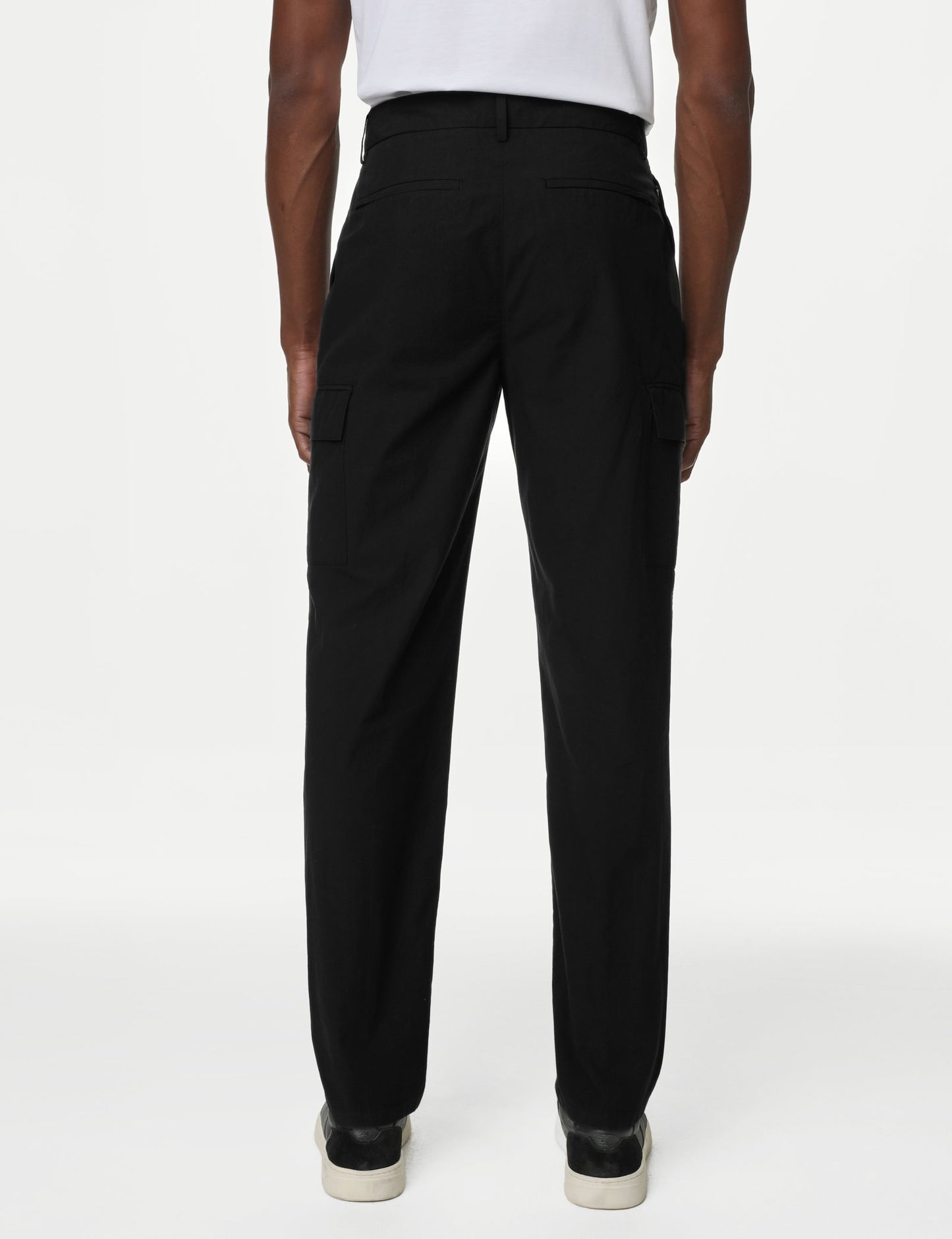 Saf Pamuklu Tapered Fit Kargo Pantolon