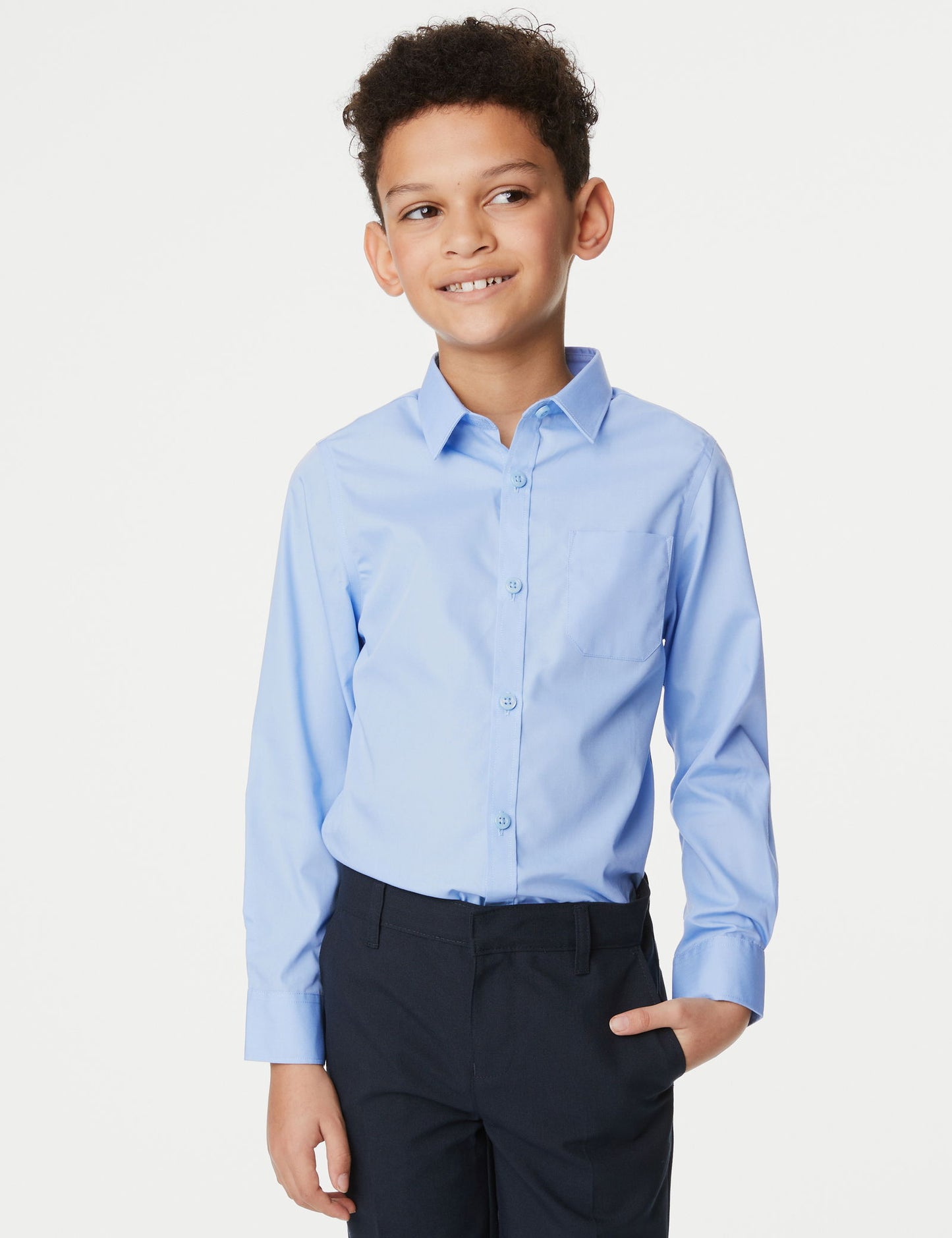 2'li Slim Fit Uzun Kollu Gömlek (2-18 Yaş)