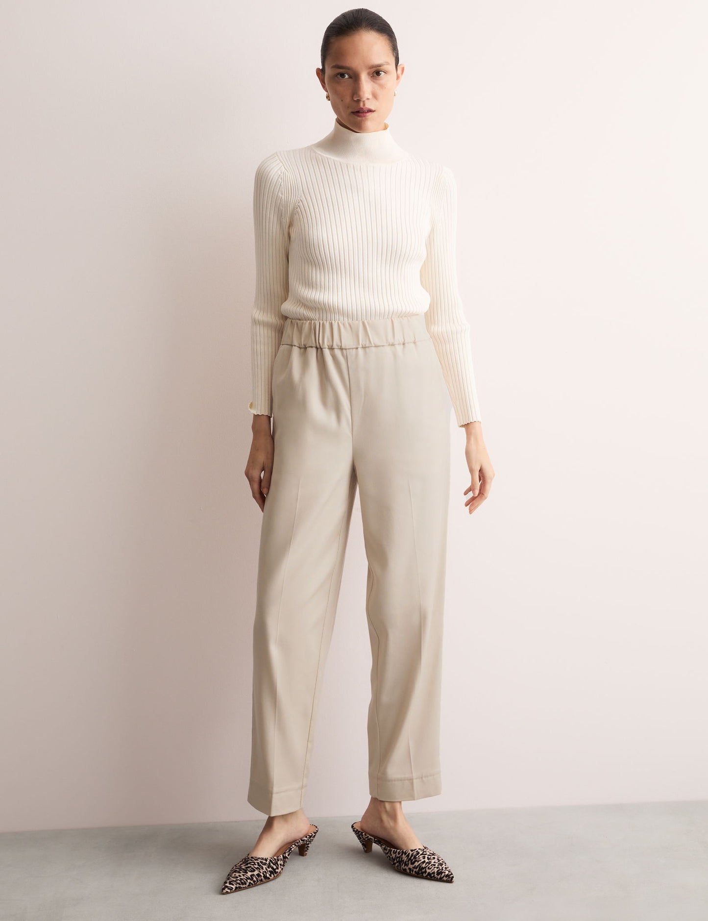 Jersey Wide Leg Pantolon