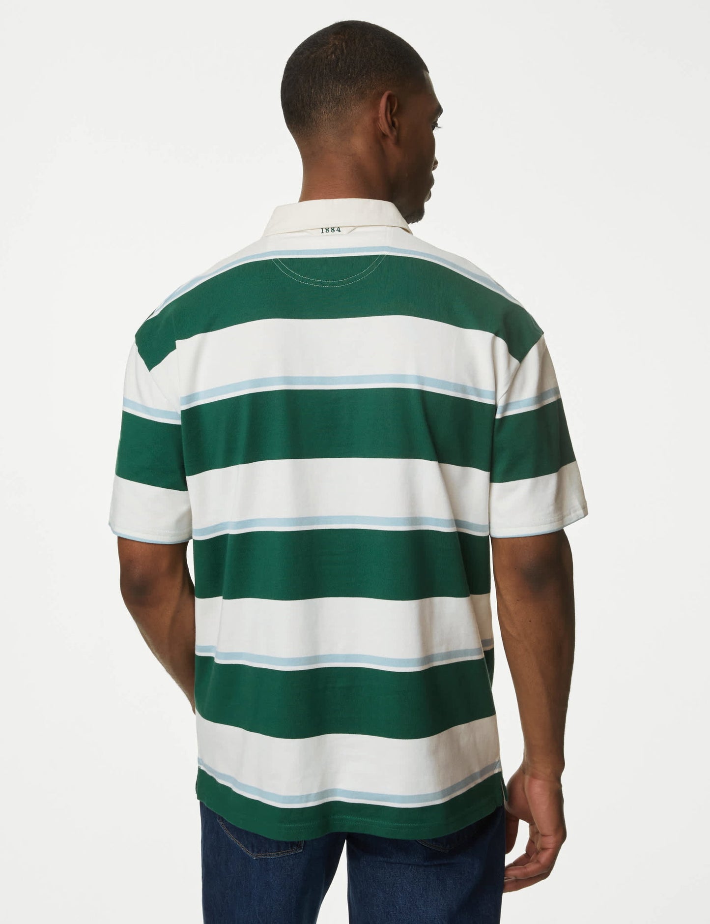 Saf Pamuklu Kısa Kollu Polo Yaka T-shirt