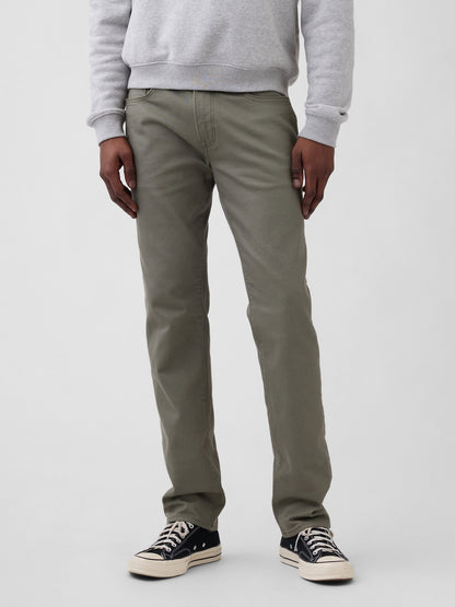 Haki Slim Soft Wear Jean Pantolon