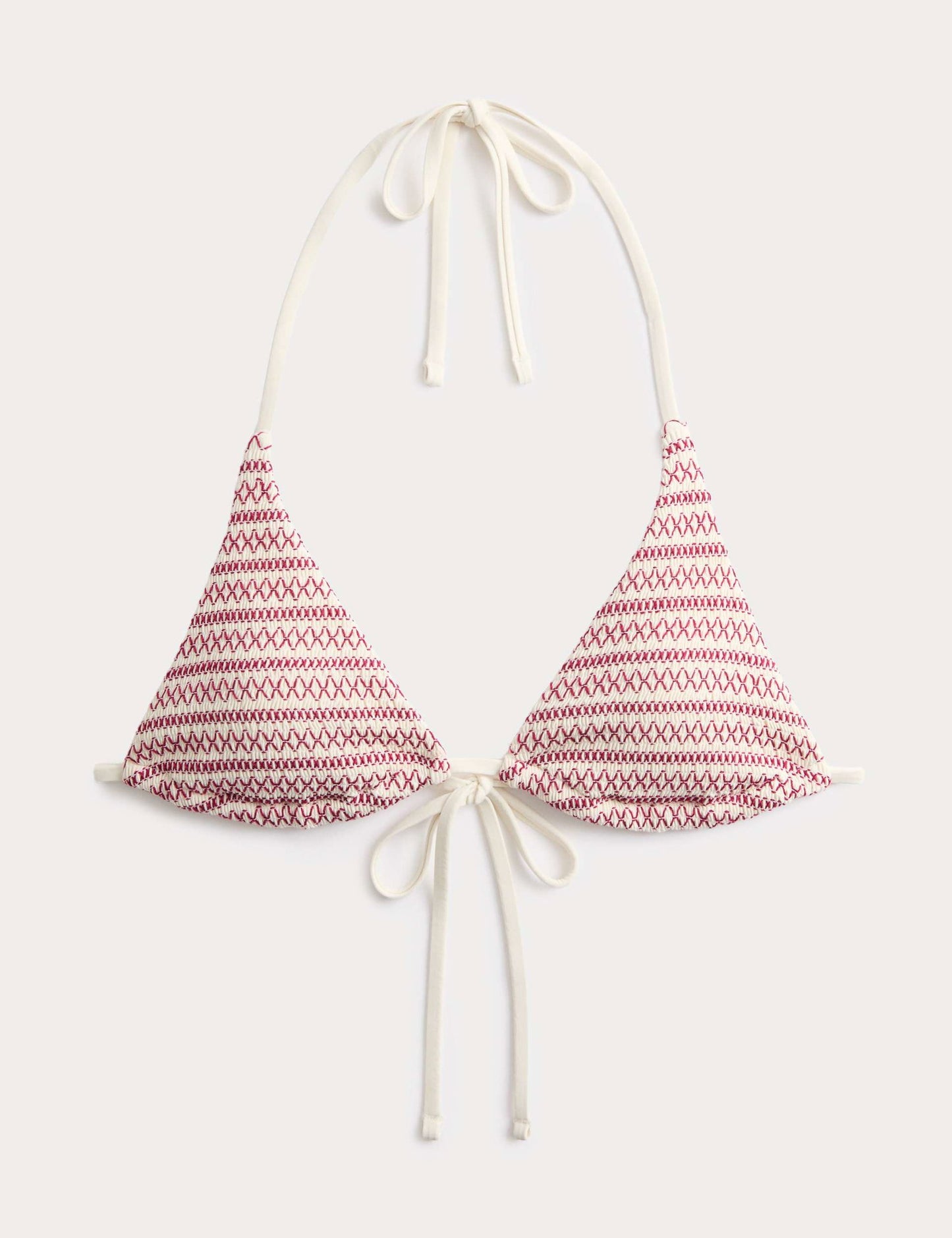 Desenli Üçgen Bikini Üstü