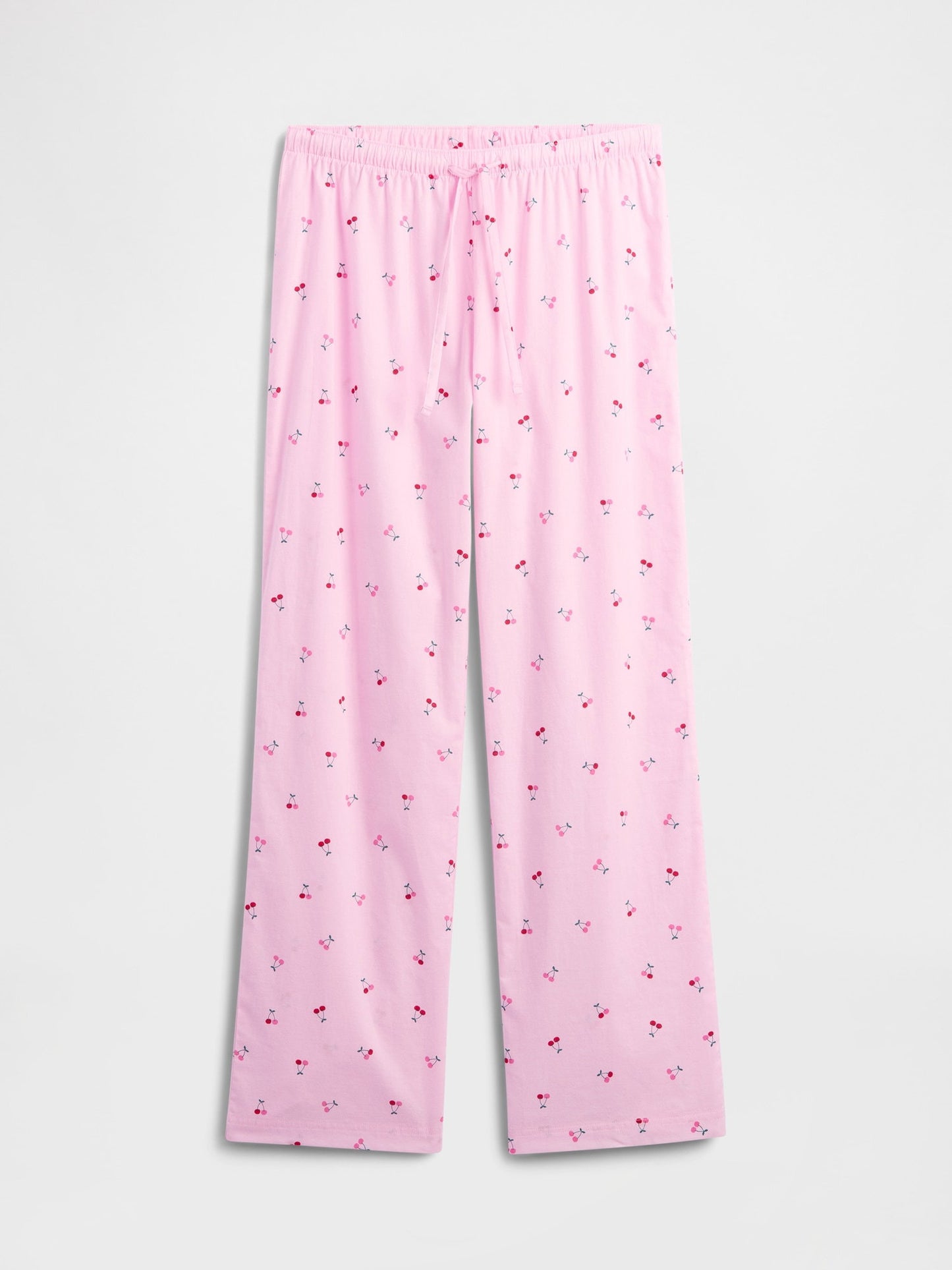 Açık Pembe Baskılı Poplin Pijama Altı